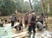 Pembuatan Jembatan Dusun uning luar , Desa Setie Rampung 100 Persen.