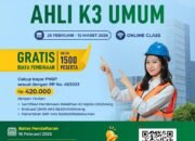 Gebrakan Baru! Kemnaker Buka Pelatihan Ahli K3 Umum Gratis
