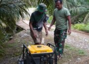 Tunjang Kebutuhan Listrik, Satgas TMMD Reguler ke-127 Kodim 1015/Sampit Gunakan Genset