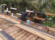 Finishing Jembatan TMMD Ke 127 Kodim 1015/Sampit, Satgas Dan Warga Percepat Akses Mobilitas