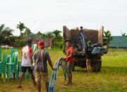 Satgas TMMD Reguler ke-127 Kodim 1015/Sampit dan Warga Gotong Royong Siapkan Lokasi Penutupan