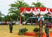 Dandim 1015/Sampit Bacakan Hasil Capaian Pelaksanaan Program TMMD Ke-127 Kepada Kasdam XXII/Tambun Bungai