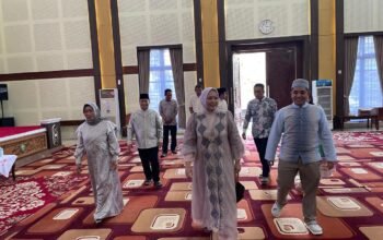 Kapolres Kotim bersama PJU polres kotim Lakukan Halal Bihalal Idul Fitri di Rumah Jabatan Forkopimda, Wujud Silaturahmi dan Kebersamaan