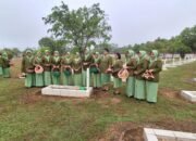 Peringati HUT Persit, Ketua Persit KCK Cab XII Kodim 1015/Sampit Hadiri Ziarah di TMP