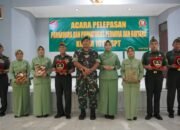 Dandim 1015/Sampit Pimpin Upacara Pelepasan Purnawira dan Purnatugas Perwira dan Bintara