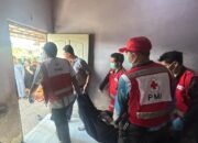 POLSEK KETAPANG CEK TKP PENEMUAN MAYAT DI BARAK JALAN DELIMA 7.