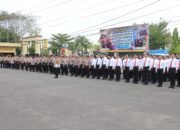 Kapolres Kotim Pimpin Apel Pagi dan Cek Pelaksanaan Apel Polsek Jajaran Melalui Zoom