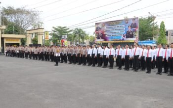 Kapolres Kotim Pimpin Apel Pagi dan Cek Pelaksanaan Apel Polsek Jajaran Melalui Zoom