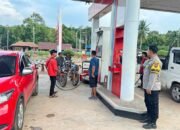 Pastikan Stok BBM Aman, Polsek Cempaga Hulu Rutin Patroli SPBU