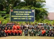 Komandan Kodim 1015/Sampit Pimpin Upacara Pembukaan Latihan Penanganan Karhutla dengan Aplikasi Sistem Blok