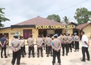 Tegakkan Disiplin Internal, Wakapolres Kotim Laksanakan Gaktibplin di Polsek Cempaga Hulu