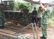 Dandim 1015/Sampit Dampingi Danrem 102/Pjg Tinjau Progres Pembangunan KDKMP