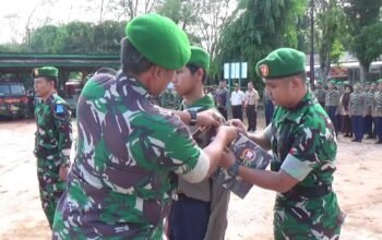 Dandim 1015/Sampit Pimpin Upacara Pembukaan Persami Siswa-Siswi SMK KKRI Tahun 2026