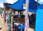 Anggota Koramil 04/PRG Amankan Pemilihan 17 Kepala Desa Serentak Di Kecamatan Pintu Rime Gayo