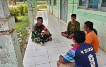 Babinsa Koramil 1015-07/Parenggean Melaksanakan Komsos Dengan Warga Binaan