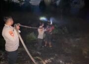 Sigap Tangani Karhutla, Sat Samapta Polres Kotim Padamkan Api di Baamang Hulu
