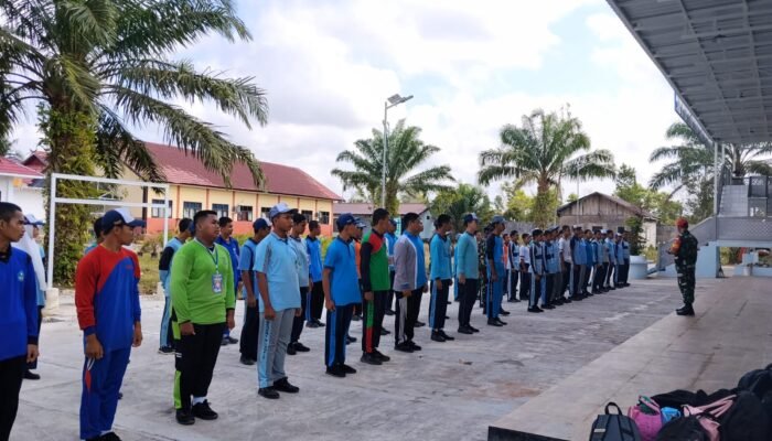 Bentuk Karakter Generasi Muda, Personel Kodim 1015/Sampit Melatih LKBB